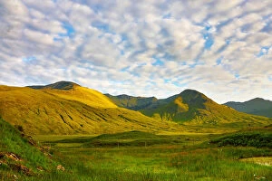 Images Dated 9th July 2018: Mountains near Glenmoriston in Glen Shiel, Skye and Lochalsh, Scottish Highlands