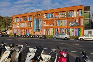 Images Dated 29th February 2020: Murals on buildings in Weiwu Mimi Village, Kaohsiung City, Taiwan