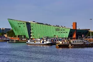 Amsterdam Collection: NEMO Science Centre on the waterfront in Amsterdam, Holland