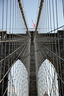 Brooklyn Bridge in New York, America, USA