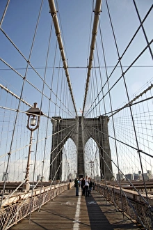 Brooklyn Bridge in New York, America, USA