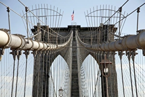 Brooklyn Bridge in New York, America, USA