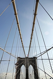Brooklyn Bridge in New York, America, USA