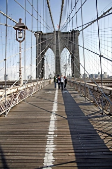 Brooklyn Bridge in New York, America, USA