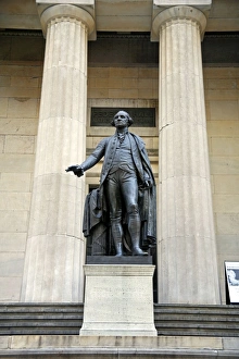 Federal Hall on Wall Street, New York. America
