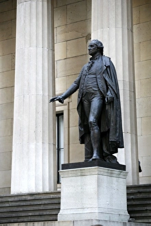Federal Hall on Wall Street, New York. America