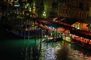 Images Dated 7th February 2013: Night scene on the Grand Canal in Venice, Italy