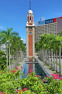 Hong Kong Collection: Original Clock Tower of former Kowloon Station, Tsim Sha Tsui, Hong Kong, China
