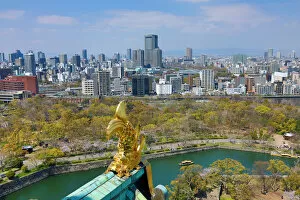 Images Dated 4th April 2019: Osaka city skyline, Osaka, Japan