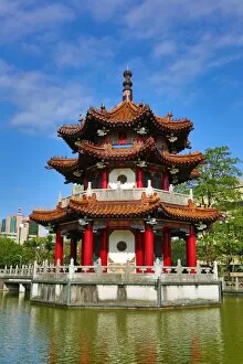 Taiwan Collection: Pagoda in the 228 Peace Memorial Park in Taipei, Taiwan