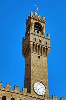 Images Dated 5th September 2019: The Palazzo Vecchio Museum and Tower, Florence, Italy