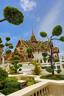 Grand Palace Complex gardens, Wat Phra Kaew, Bangkok, Thailand