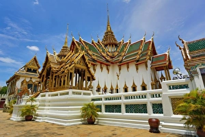 Spires of the Grand Palace Complex, Wat Phra Kaew, Bangkok, Thailand