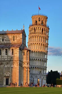 Images Dated 3rd September 2019: Pisa Cathedral and the Leaning Tower of Pisa, Pisa, Italy