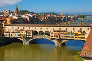 The Ponte Vecchio bridge over the River Arno, Florence, Italy The Ponte Vecchio bridge over the River Arno, Florence, Italy