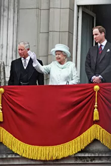 Diamond Jubilee Collection: Queen Elizabeth II and the Royal Family at the Diamond Jubilee Celebrations, London