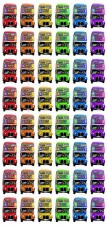 Perfect for Phone Covers Collection: Rainbow London Double-Decker Routemaster Bus