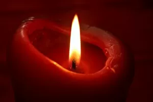 Light Collection: Red candle and flame