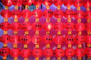 Penang, Malaysia Collection: Red Chinese Lanterns, Georgetown, Penang, Malaysia