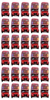 Red London Double-Decker Routemaster Bus