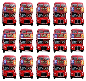 Red London Double-Decker Routemaster Bus