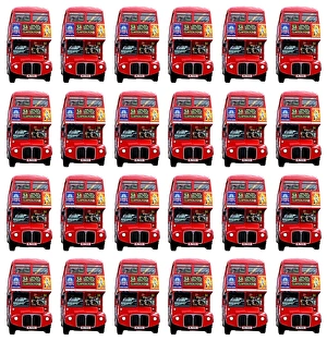 Red London Double-Decker Routemaster Bus