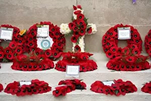 Images Dated 11th November 2012: Remembrance Day poppies at the Cenotaph, London