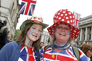 Crowds at the Royal Wedding of Prince William and Kate Middleton, London, England