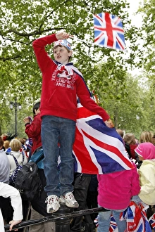Crowds at the Royal Wedding of Prince William and Kate Middleton, London, England