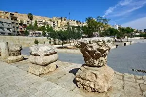 Images Dated 16th October 2016: Ruins on the Hashemite Plaza in the Old City, Amman, Jordan