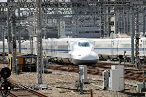 Images Dated 3rd April 2019: Shinkansen high speed train at Shin-Osaka station, Osaka, Japan