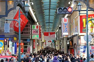 Images Dated 3rd April 2019: Shinsaibashi covered shopping street, Osaka, Japan