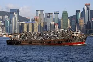Images Dated 14th August 2012: Ship in Victoria Harbour, Hong Kong, China
