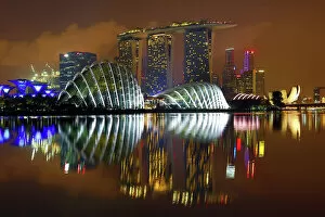 Editor's Picks: Singapore city skyline and Marina Bay Sands Hotel and Gardens