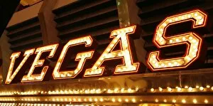 Images Dated 28th October 2007: Souvenir of Neon Lights on casino in Las Vegas, America