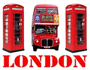 Images Dated 2012 May: Souvenir Red London Double-Decker Routemaster Bus