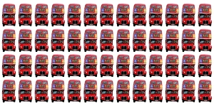 Red London Double-Decker Routemaster Bus