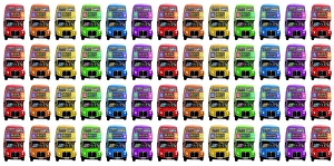 Red London Double-Decker Routemaster Bus