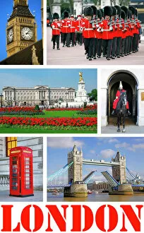 Trending: Souvenir sepia photos of Big Ben, Buckingham Palace, Guards, Tower Bridge