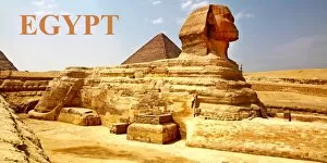 Images Dated 7th April 2011: Souvenir of the Sphinx and Pyramids in Giza, Cairo, Egypt