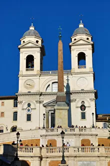 Rome, Italy Collection: The Spanish Steps and the Trinita dei Monti church, Rome, Italy