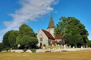 Images Dated 22nd July 2018: St Andrews Church, Alfriston, West Sussex, England, United Kingdom