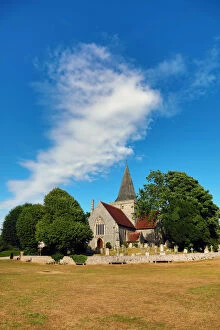 Images Dated 22nd July 2018: St Andrews Church, Alfriston, West Sussex, England, United Kingdom