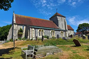 Images Dated 22nd July 2018: St Margarets Church in the village of Rottingdean, East Sussex, England, United