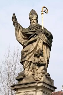 Images Dated 14th March 2011: Statue on the Charles Bridge in Prague