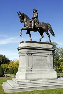Images Dated 17th October 2012: Statue of George Washington in Boston, Massachusetts