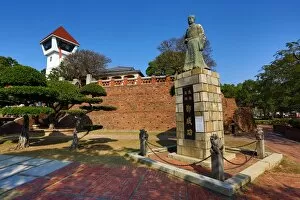 Images Dated 10th February 2015: Statue of Zheng Chenggong at Anping Fort (also known as Fort Zeelandia), Tainan, Taiwan