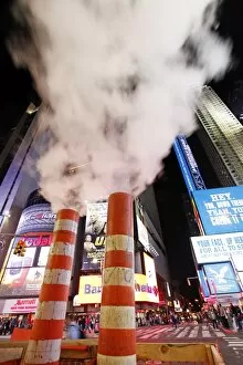 Images Dated 21st October 2011: Steam Vent Pipes in New York