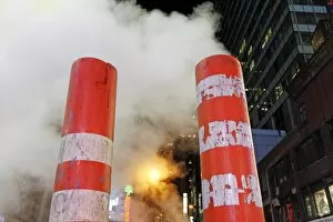 Images Dated 21st October 2011: Steam Vent Pipes in New York