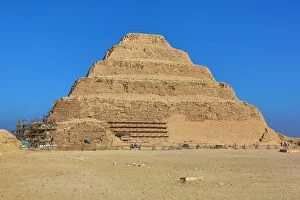 Egypt Collection: The step Pyramid of Djoser (or Zoser) in the Saqqara Necropolis near Memphis, Egypt